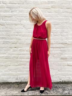 dlouhé šaty Amber Barva: rudá