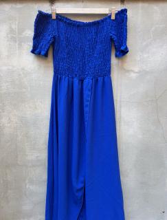dlouhé šaty Andrea Barva: Modrá