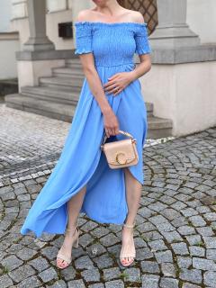 dlouhé šaty Andrea Barva: světle modrá