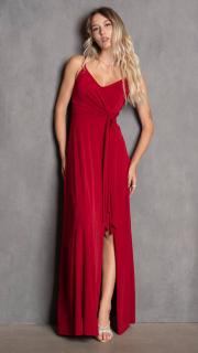 dlouhé šaty Elisabeth Barva: tmavě červená
