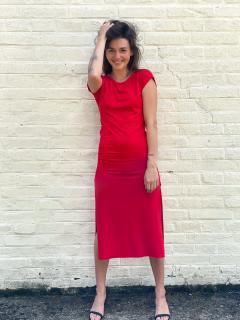 dlouhé šaty Gisele Barva: červená