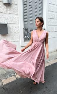 dlouhé šaty Kylie Barva: fialová - švestková