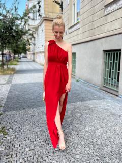 dlouhé šaty Monica Barva: červená