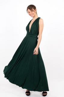 dlouhé šaty multi Barva: lahvově zelená, Velikost: klasická délka