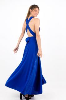dlouhé šaty multi Barva: Modrá, Velikost: klasická délka