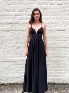 dlouhé šaty Olivia Barva: černá
