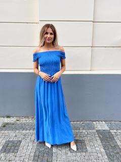 dlouhé šaty Veronique Barva: Modrá