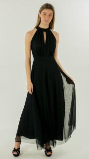 dlouhé tylové šaty Adriana Barva: černá