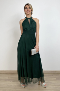 dlouhé tylové šaty Adriana Barva: starorůžová