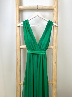 dlouhé tylové šaty Karol Barva: Zelená