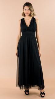dlouhé tylové šaty Nina Barva: černá