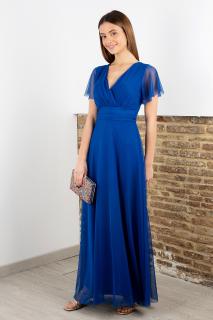 dlouhé tylové šaty Patricie Barva: Modrá