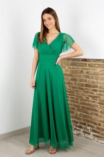 dlouhé tylové šaty Patricie Barva: Zelená