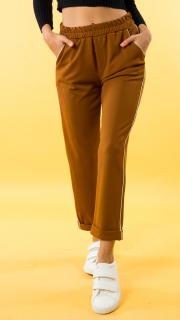 kalhoty s proužkem Barva: hnědá