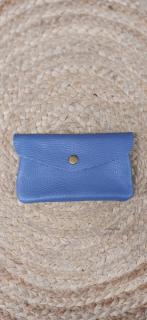 kožená peněženka velká Barva: modro-fialová