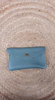 kožená peněženka velká Barva: modro-zelená
