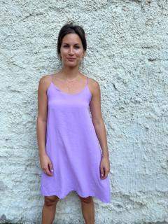 krátké basic šaty Lauren Barva: lila