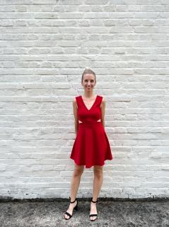krátké šaty Lola Barva: červená