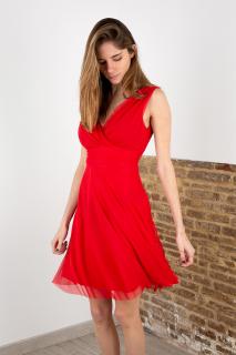 krátké tylové šaty Nina Barva: červená