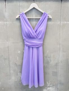 krátké tylové šaty Nina Barva: lila
