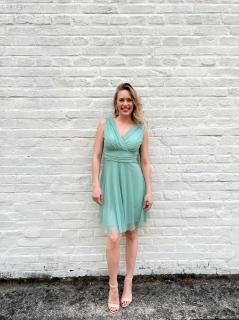 krátké tylové šaty Nina Barva: světle zelená