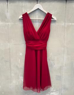 krátké tylové šaty Nina Barva: tmavě červená