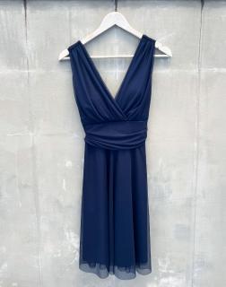 krátké tylové šaty Nina Barva: tmavě modrá