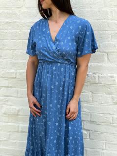 Květované šaty Oli Barva: Modrá