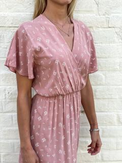Květované šaty Oli Barva: růžová