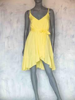 lehké šaty s volánky Barva: žlutá