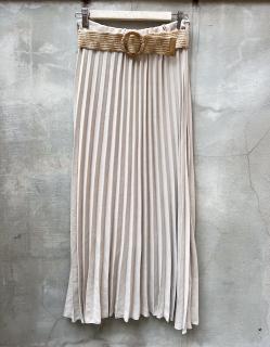 plisovaná sukně Claire Barva: béžová