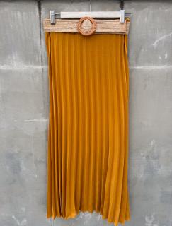 plisovaná sukně Claire Barva: hořčicová