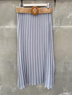 plisovaná sukně Claire Barva: světle šedá