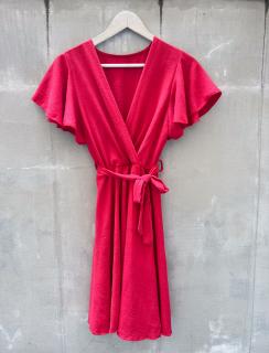 šaty Vanda Barva: červená - malinová