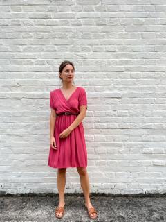 šaty Vanessa Barva: malinová