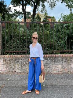 volné kalhoty Sia Barva: Modrá