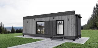 Celoroční mobilní dům 8,3x3m na klíč, 25 m2