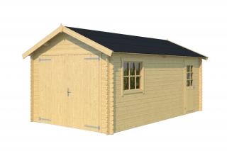 Dřevěná zahradní garáž Dillon 300 x 540 cm, 34 mm
