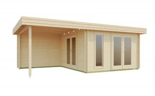Dřevěný zahradní domek Anders 630 x 360 cm, 44 mm