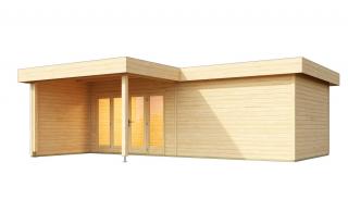 Dřevěný zahradní domek Brava 2, 700 x 350 cm, 44 mm