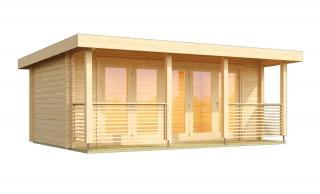 Dřevěný zahradní domek Liverpool 1, 550 x 300 cm, 70 mm