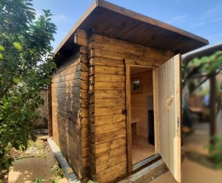 Dřevěný zahradní domek Mira 250 x 250 cm TP, 44 mm. IHNED K DODÁNÍ