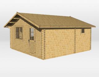 Dřevěný zahradní domek Nash 500 x 500 cm, 44 mm.