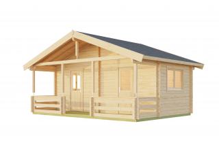 Dřevěný zahradní domek Twin Cabin 600 x 280 cm, 70 mm