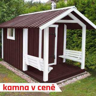 IHNED K DODÁNÍ! Izolovaná finská sauna s kamny a terasou, 7m2