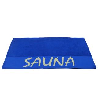Osuška či prostěradlo SAUNA froté, modrá, 75x200 cm