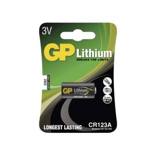 Baterie lithiová GP CR123A, blistr 1ks