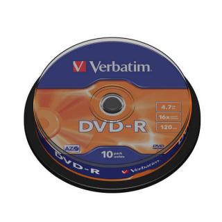 DVD-R 4,7 GB 16X 10KS DISK VERBATIM