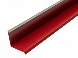 Lemování ke zdi Klasik spodní Barva: RAL 3011 červená, Rozměr: 2000 mm