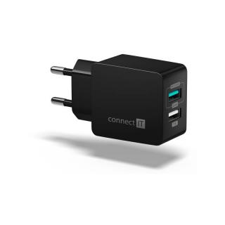 Nabíječka do sítě Connect IT Fast Charge 2x USB, 3,4A s funkcí rychlonabíjení